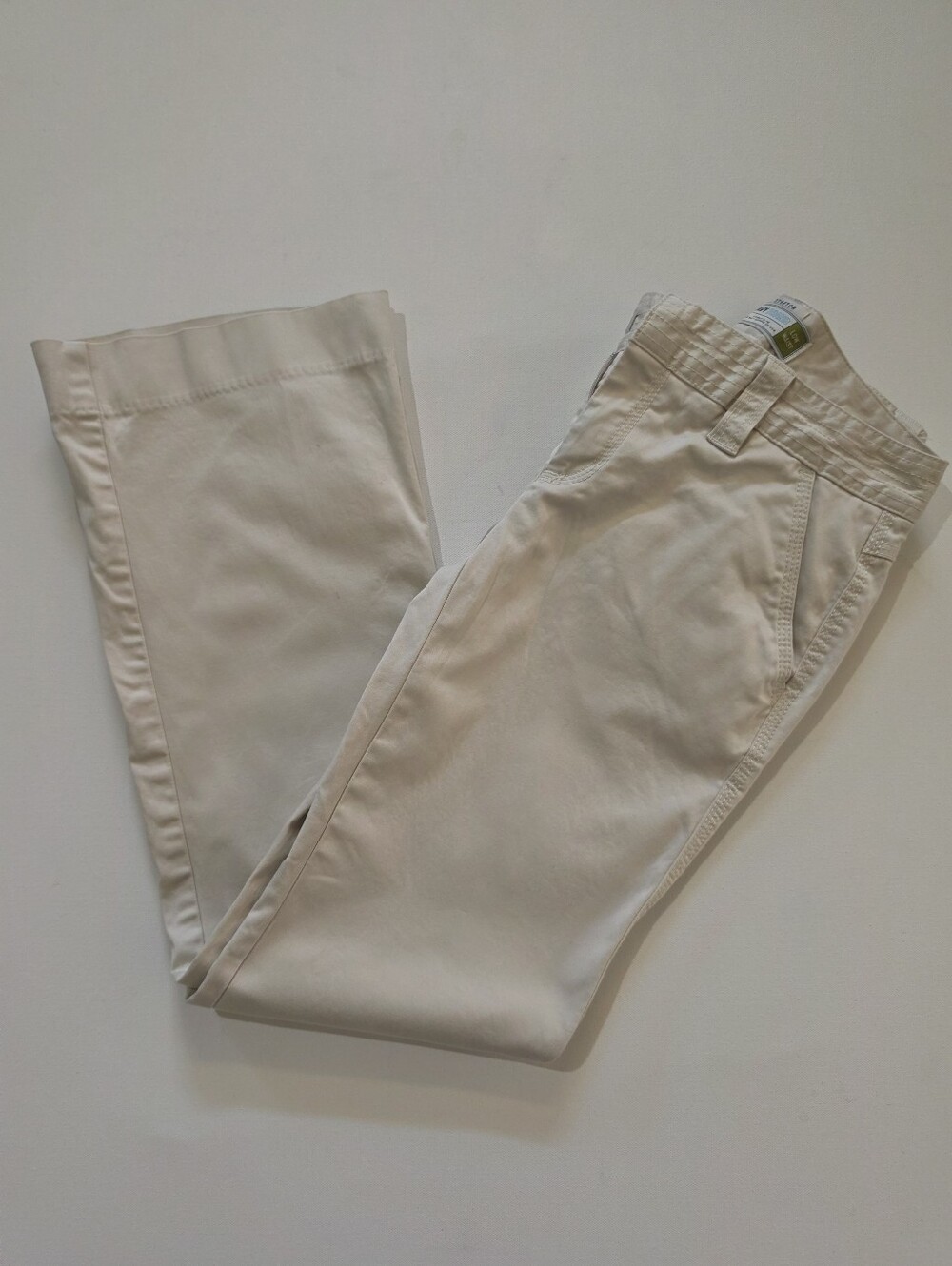 Vintage Old Navy Low Waist Khaki Pants Womens Size 1 Stretch Beige Bootcut